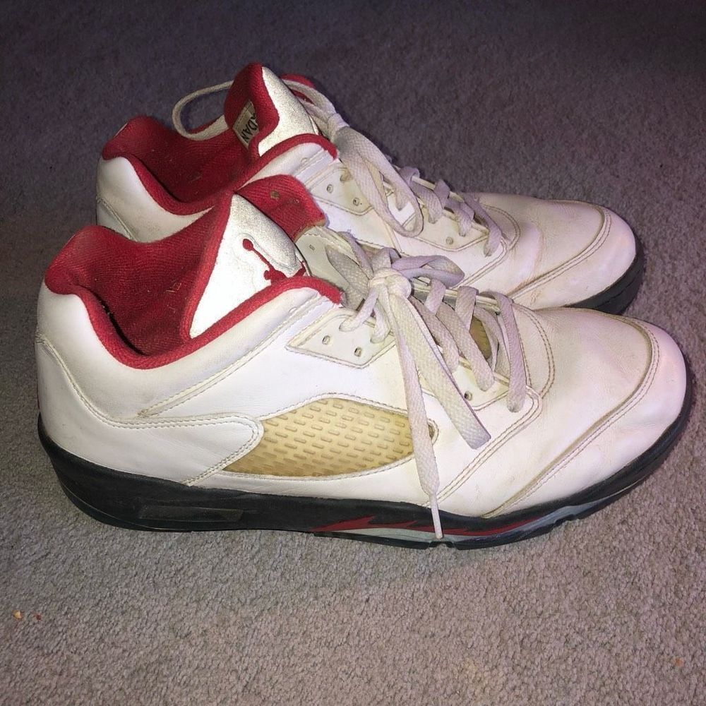 Nike Air Jordan V 5 Retro Low Golf Fire Red Shoes Mens Size 11.5
